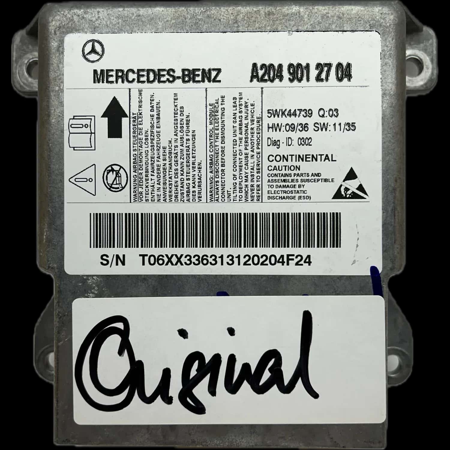 Mercedes-Benz C-Klasse C204 Coupé Naprawa sterownika poduszek powietrznych