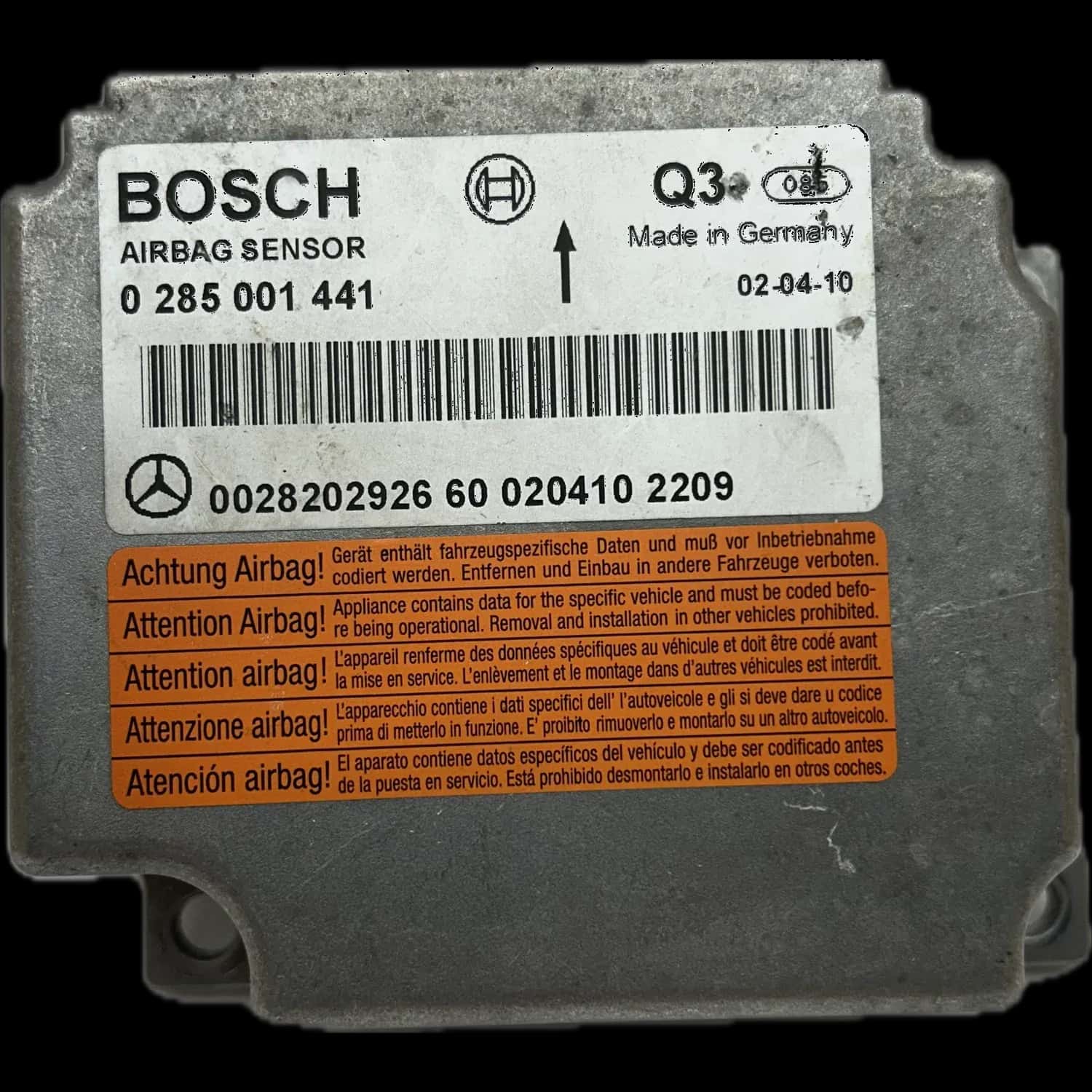 Mercedes-Benz E-Klasse W211 Limuzyna Naprawa sterownika poduszek powietrznych