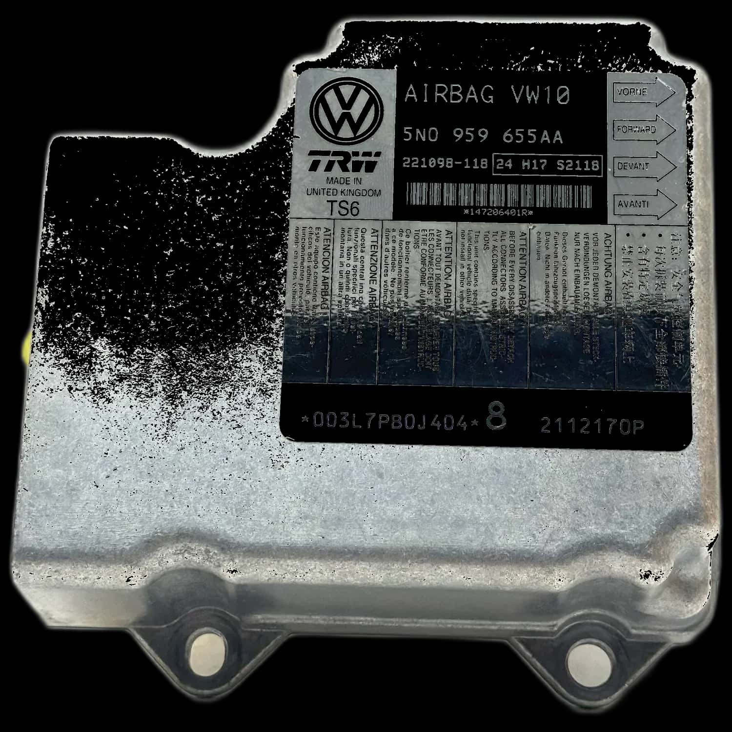 Naprawa sterownika poduszek powietrznych Volkswagen Passat CC 35