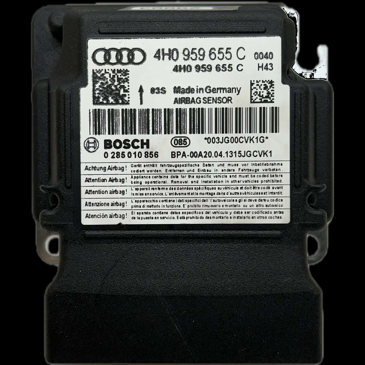 Naprawa sterownika poduszek powietrznych Audi RS6 C7