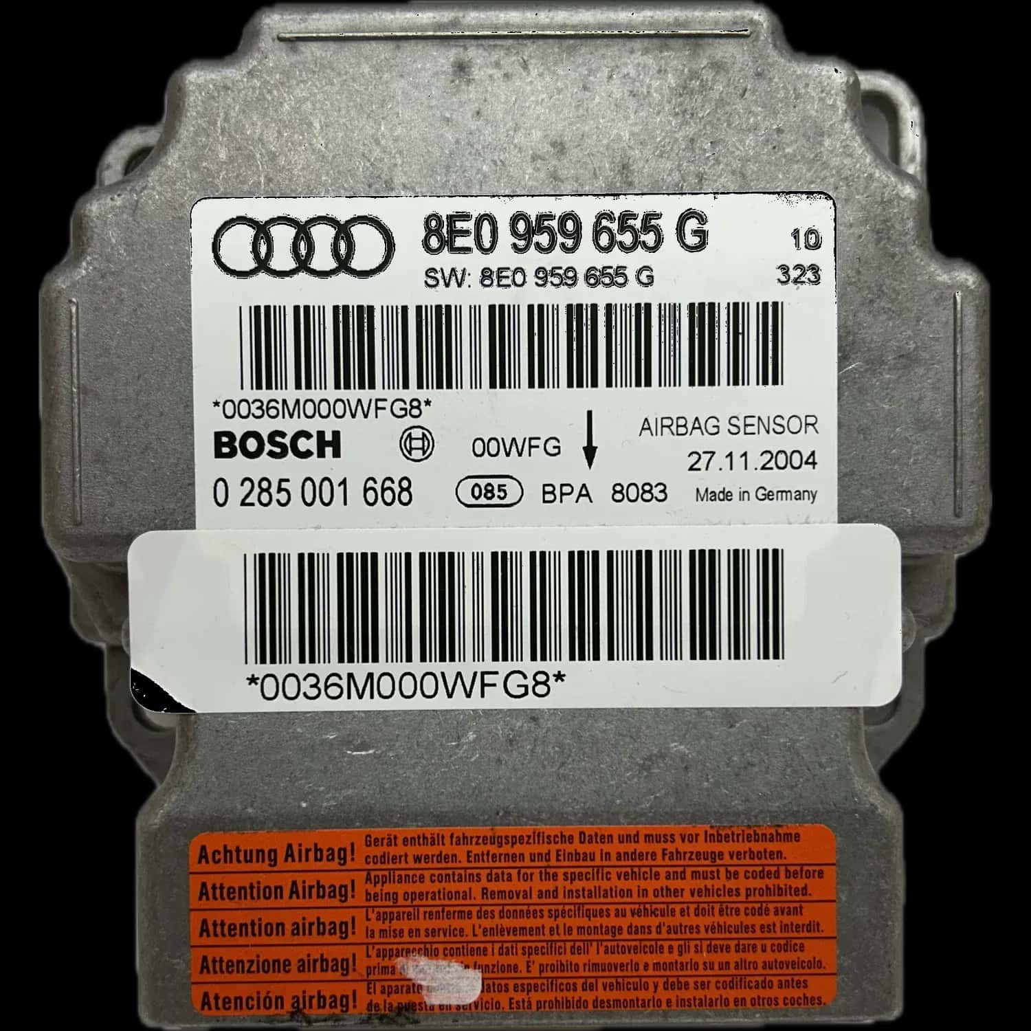 Naprawa sterownika poduszek powietrznych Audi S4 B6 8E
