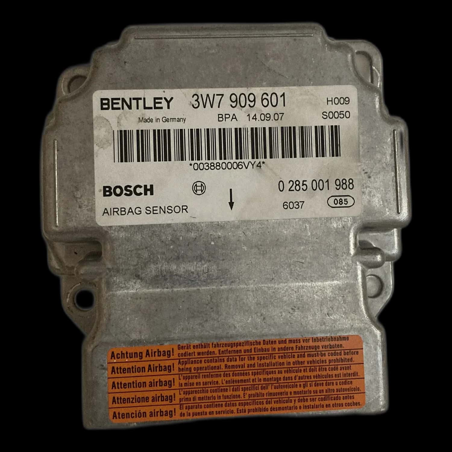 Bentley Continental GT 2. generacji Naprawa sterownika poduszek powietrznych