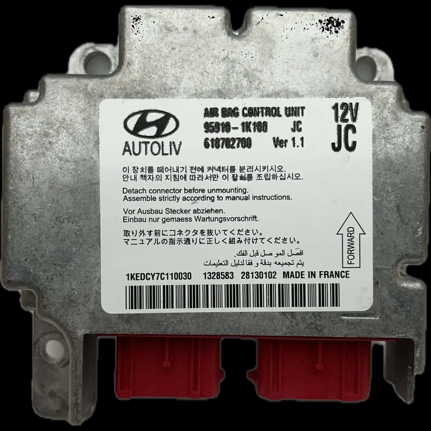 Hyundai ix20 JC Naprawa sterownika poduszek powietrznych