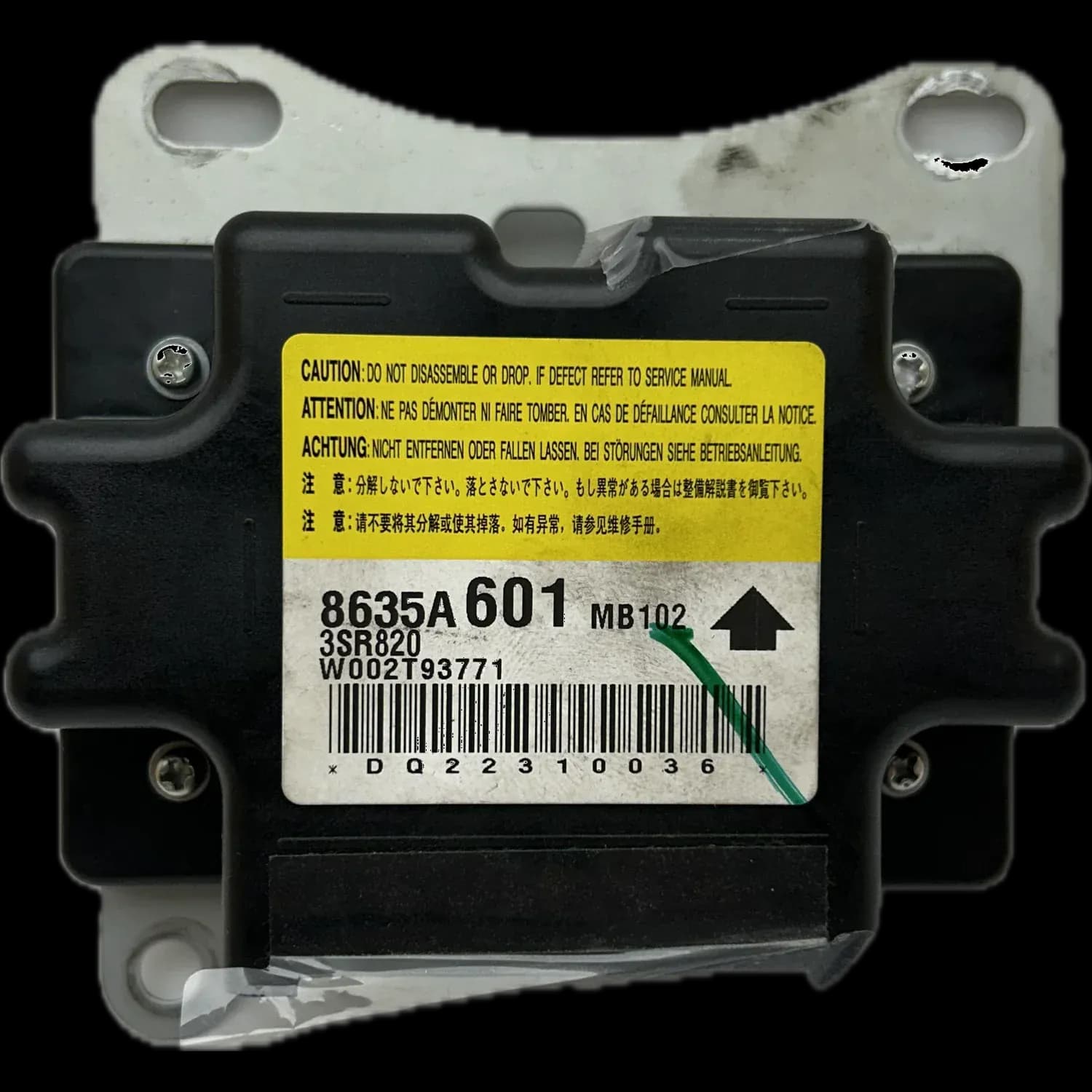 Sterownik poduszek powietrznych 8635A601, Etykieta