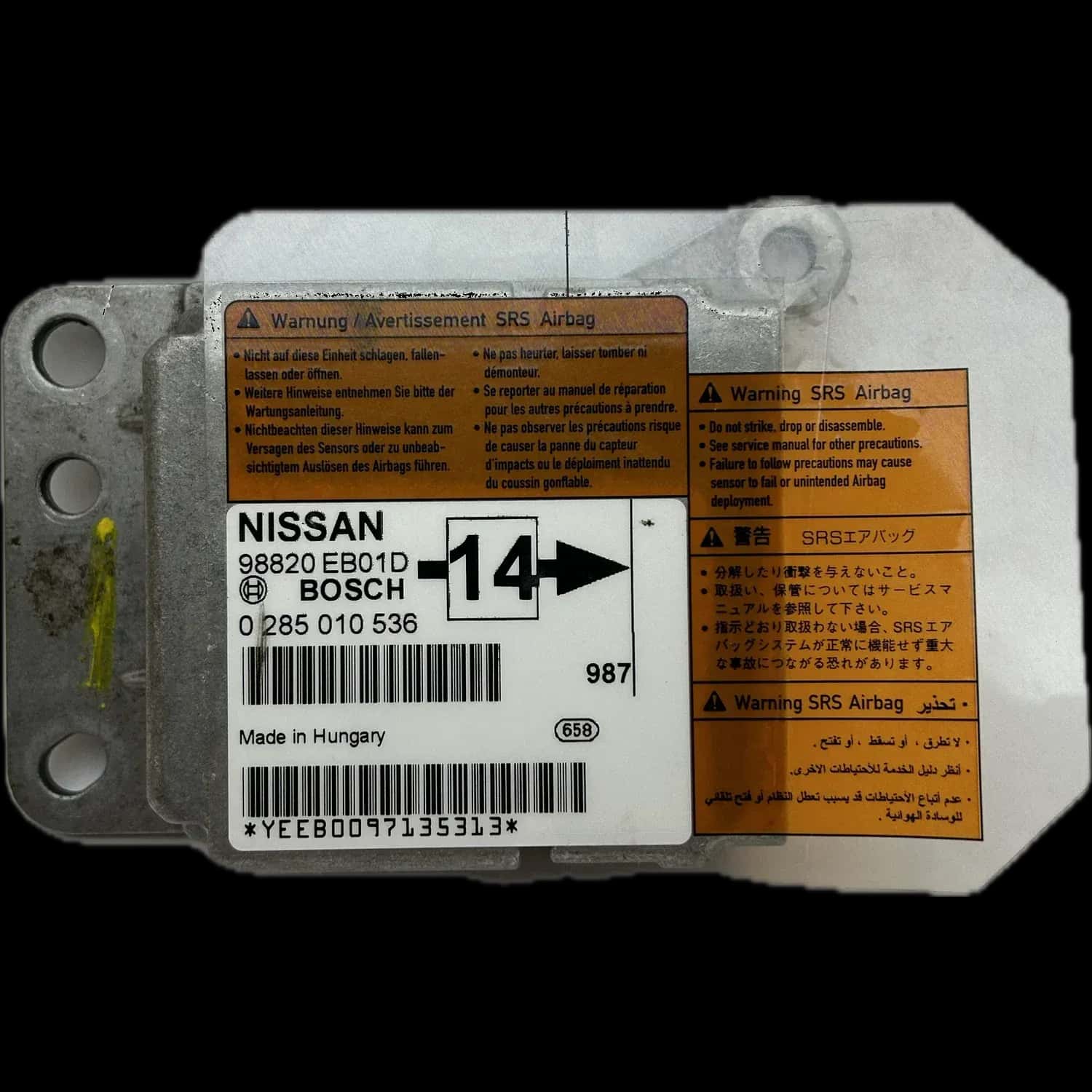 Nissan Navara D23 Naprawa sterownika poduszek powietrznych