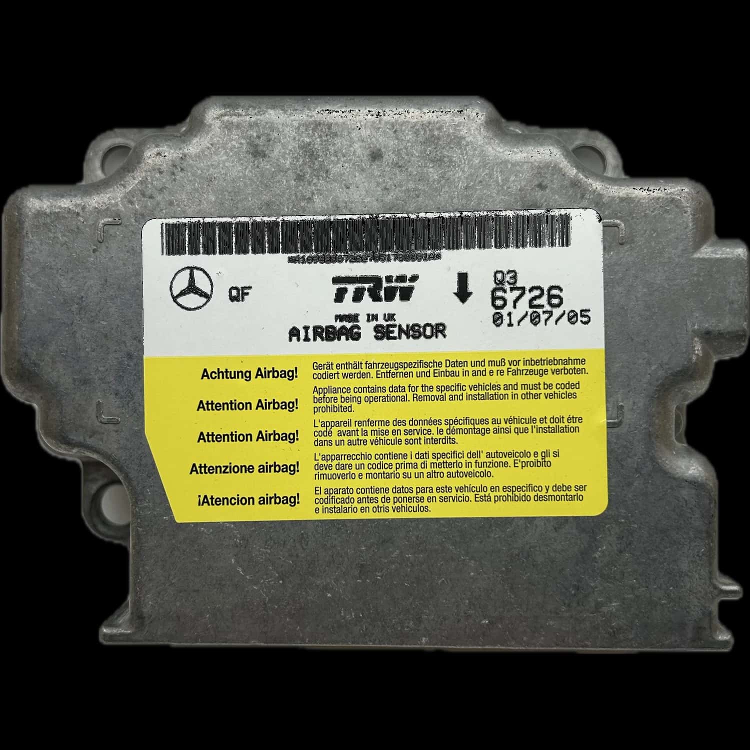 Mercedes-Benz B-Klasse W245 Naprawa sterownika poduszek powietrznych