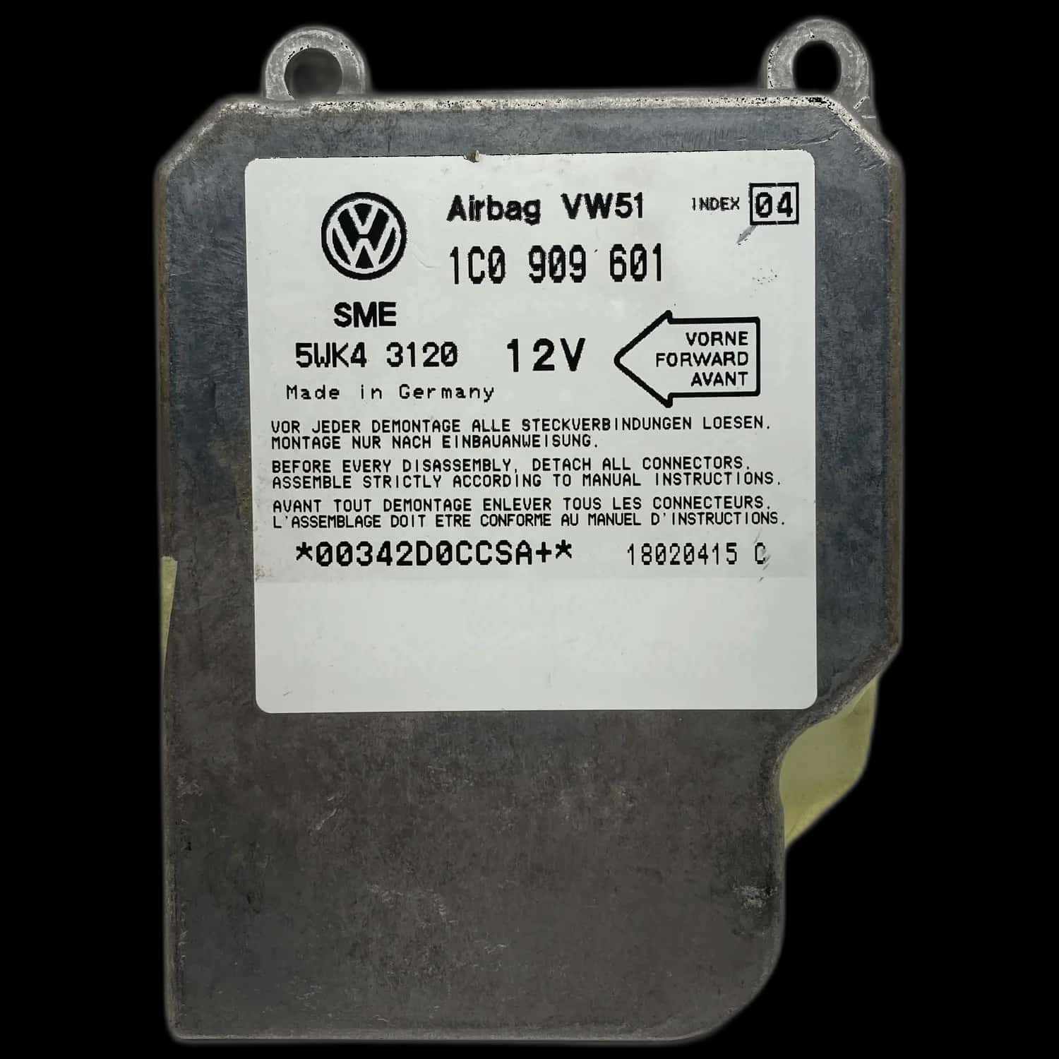 Naprawa sterownika poduszek powietrznych Volkswagen Lupo 6X