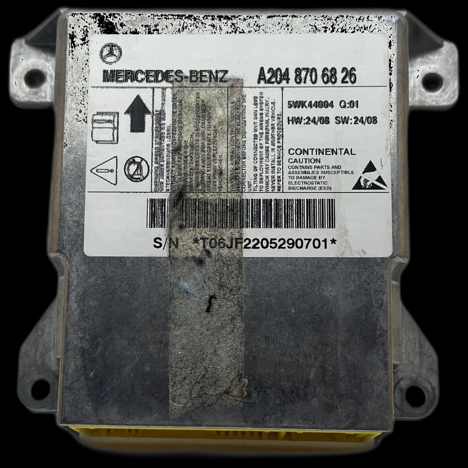 Sterownik poduszek powietrznych A204 870 68 26, Etykieta