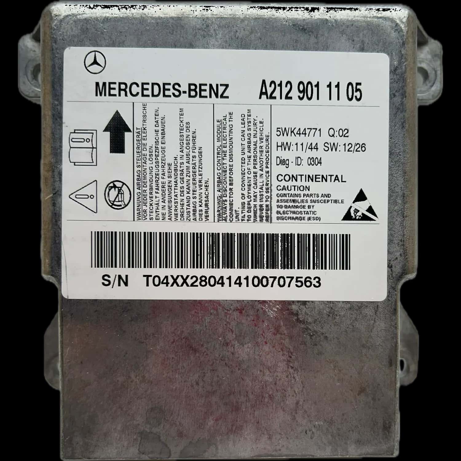 Mercedes-Benz E-Klasse W212 Limuzyna Naprawa sterownika poduszek powietrznych