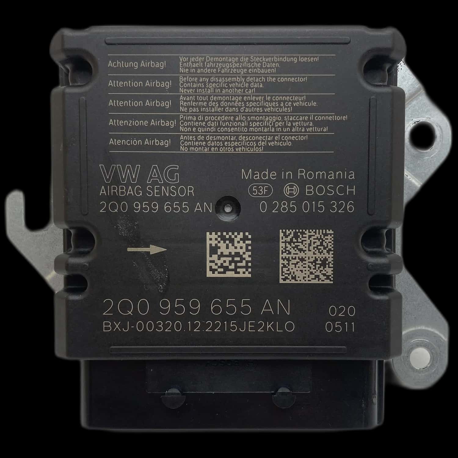 Naprawa sterownika poduszek powietrznych Volkswagen California T6.1