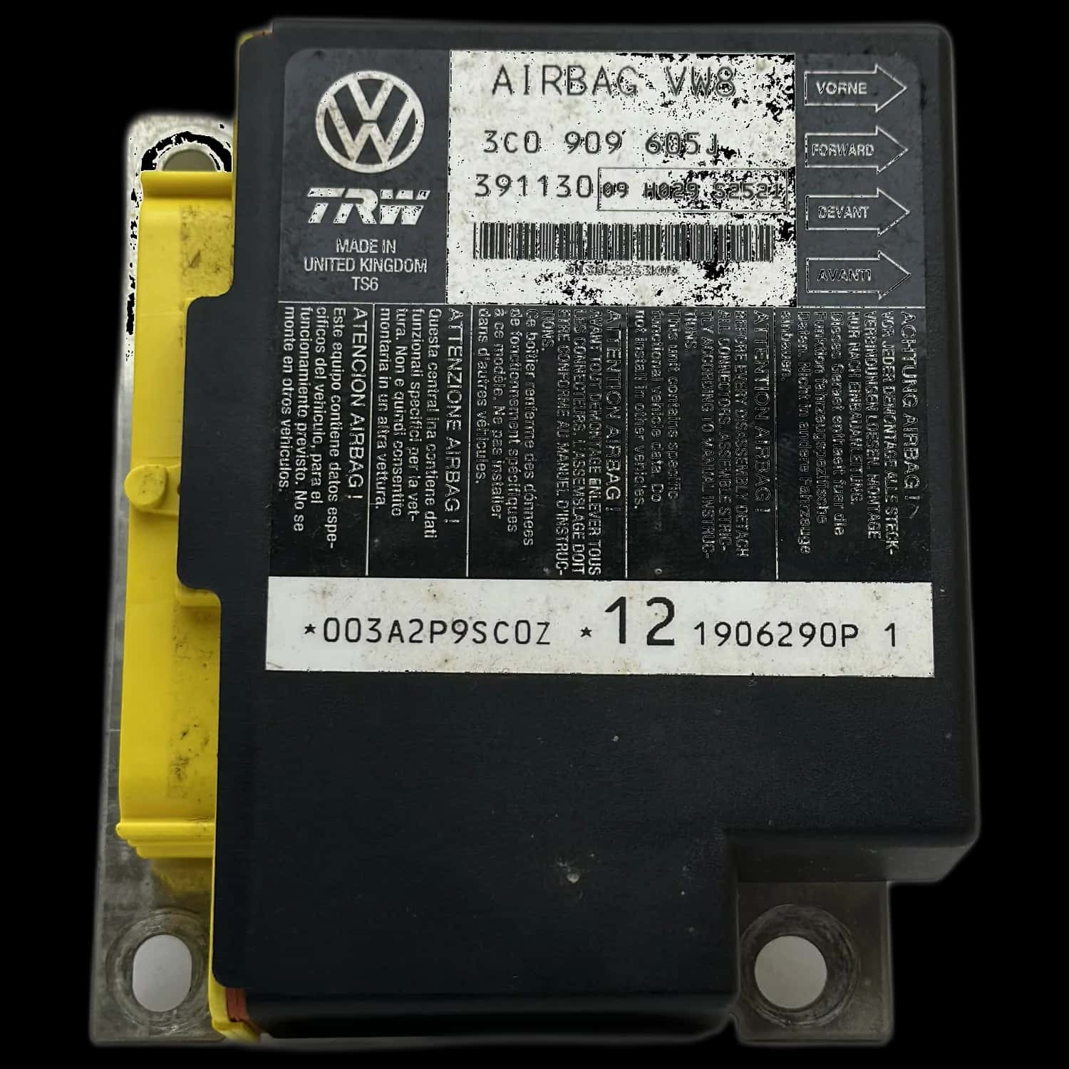 Naprawa sterownika poduszek powietrznych Volkswagen Passat B6 3C