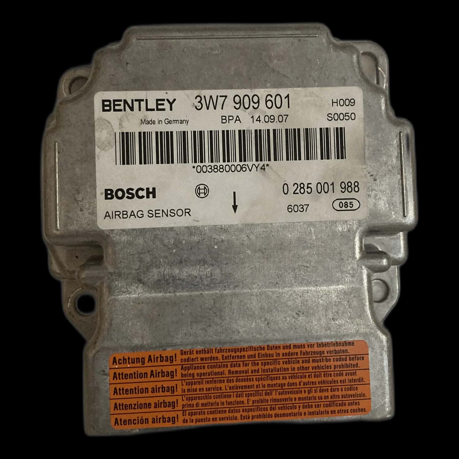 Naprawa sterownika poduszek powietrznych Bentley Continental GTC 2. generacji