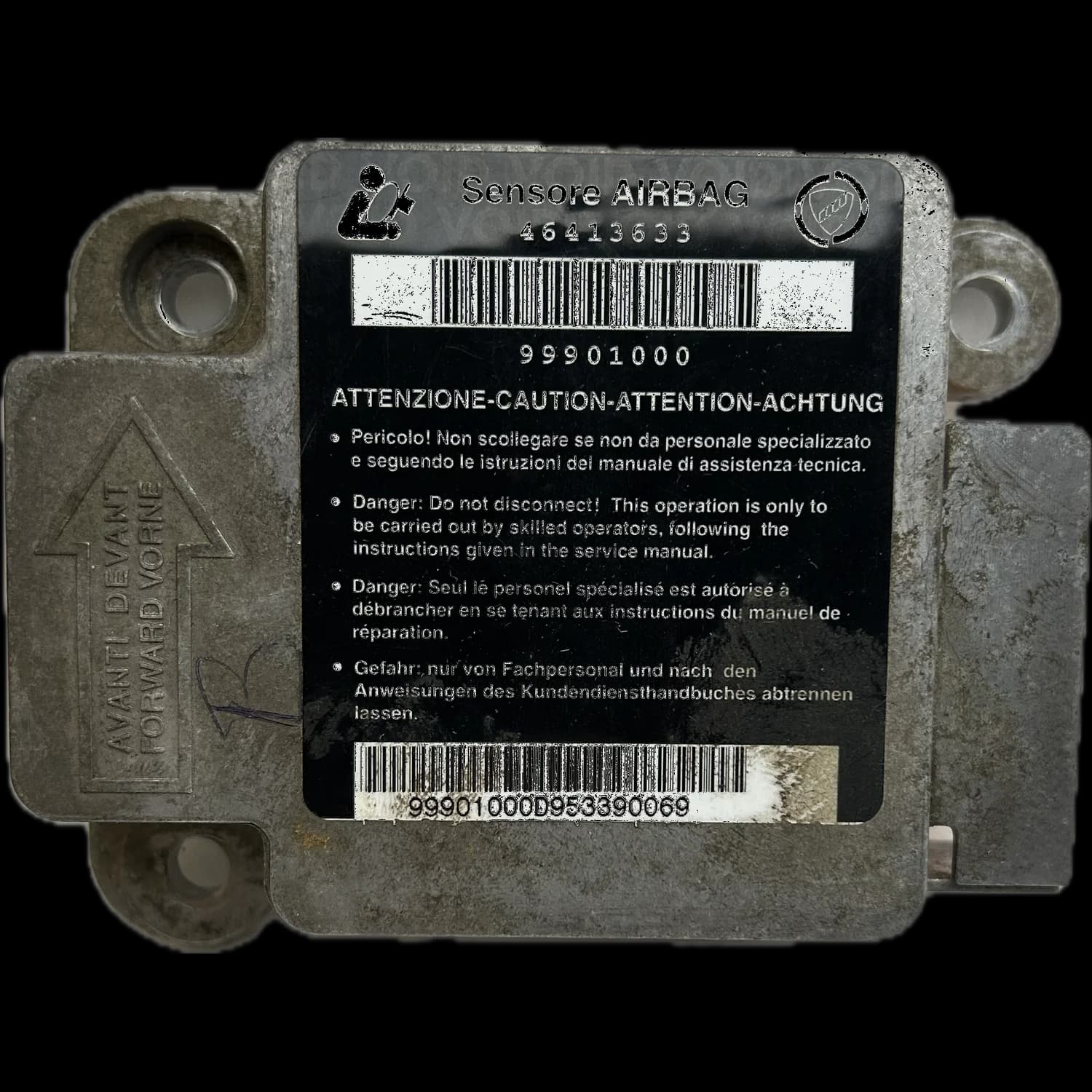Sterownik poduszek powietrznych 46413633, Etykieta