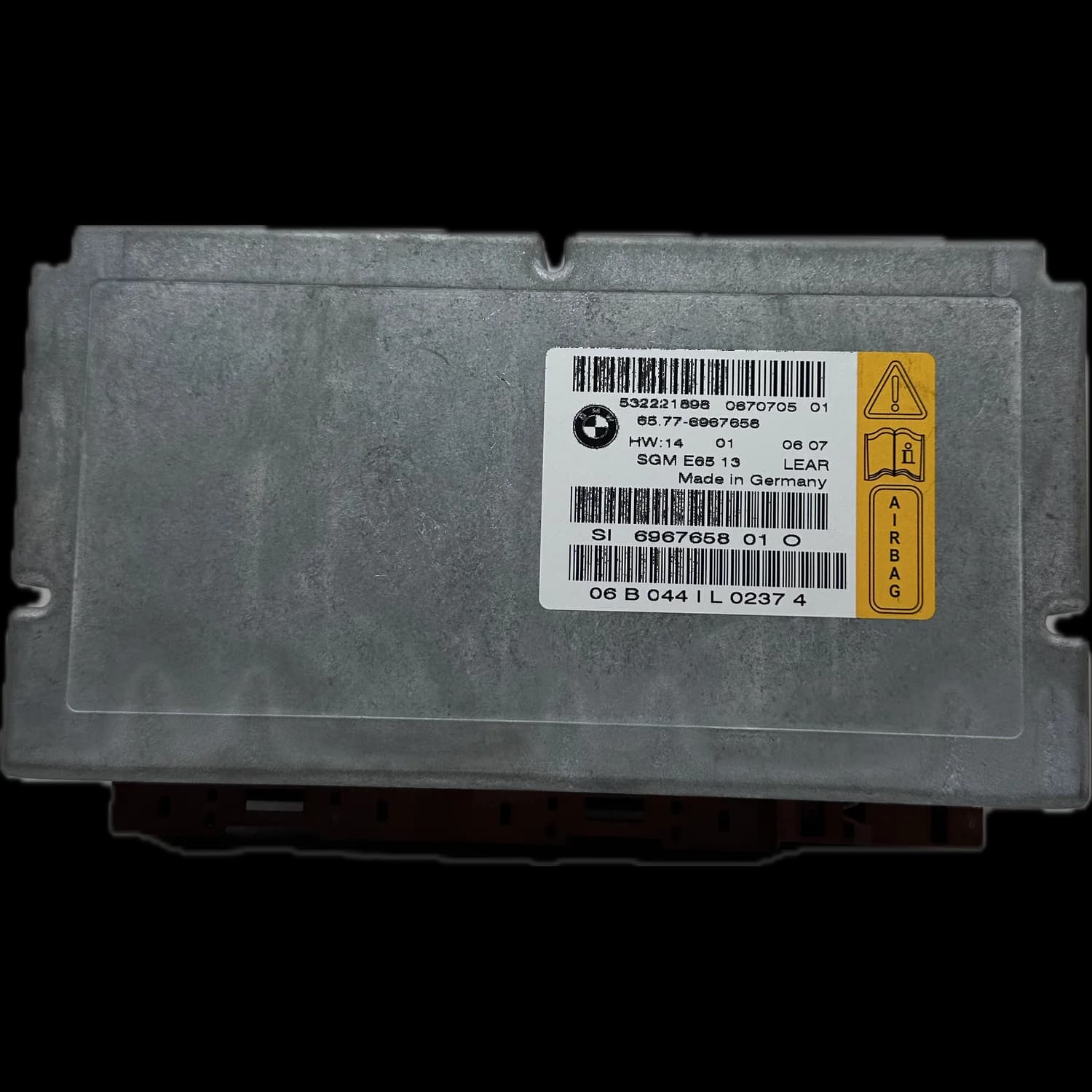 Sterownik poduszek powietrznych 65776967658, Etykieta