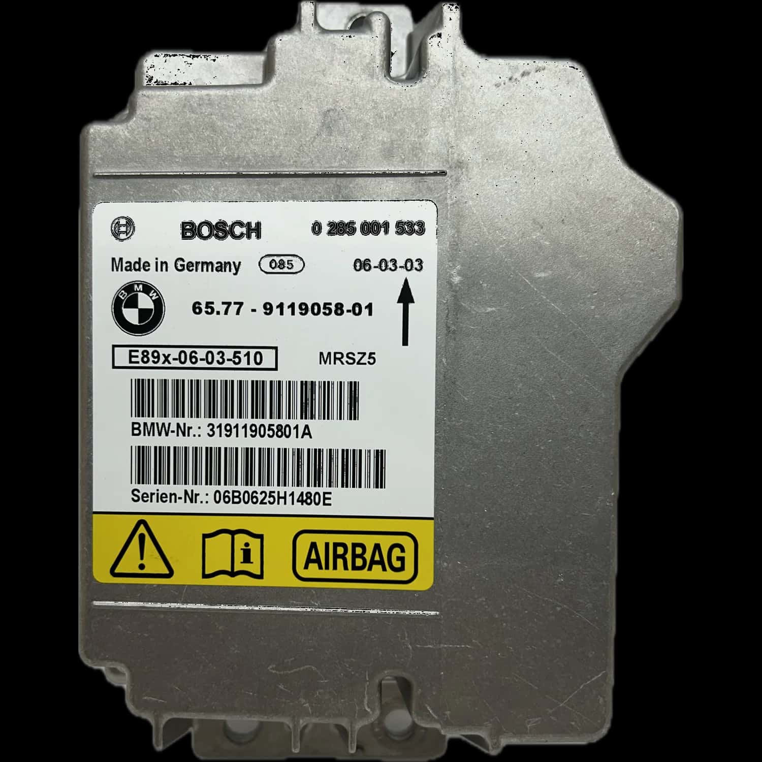BMW 1er Serie E87 5-drzwiowy sterownik poduszek powietrznych – naprawa