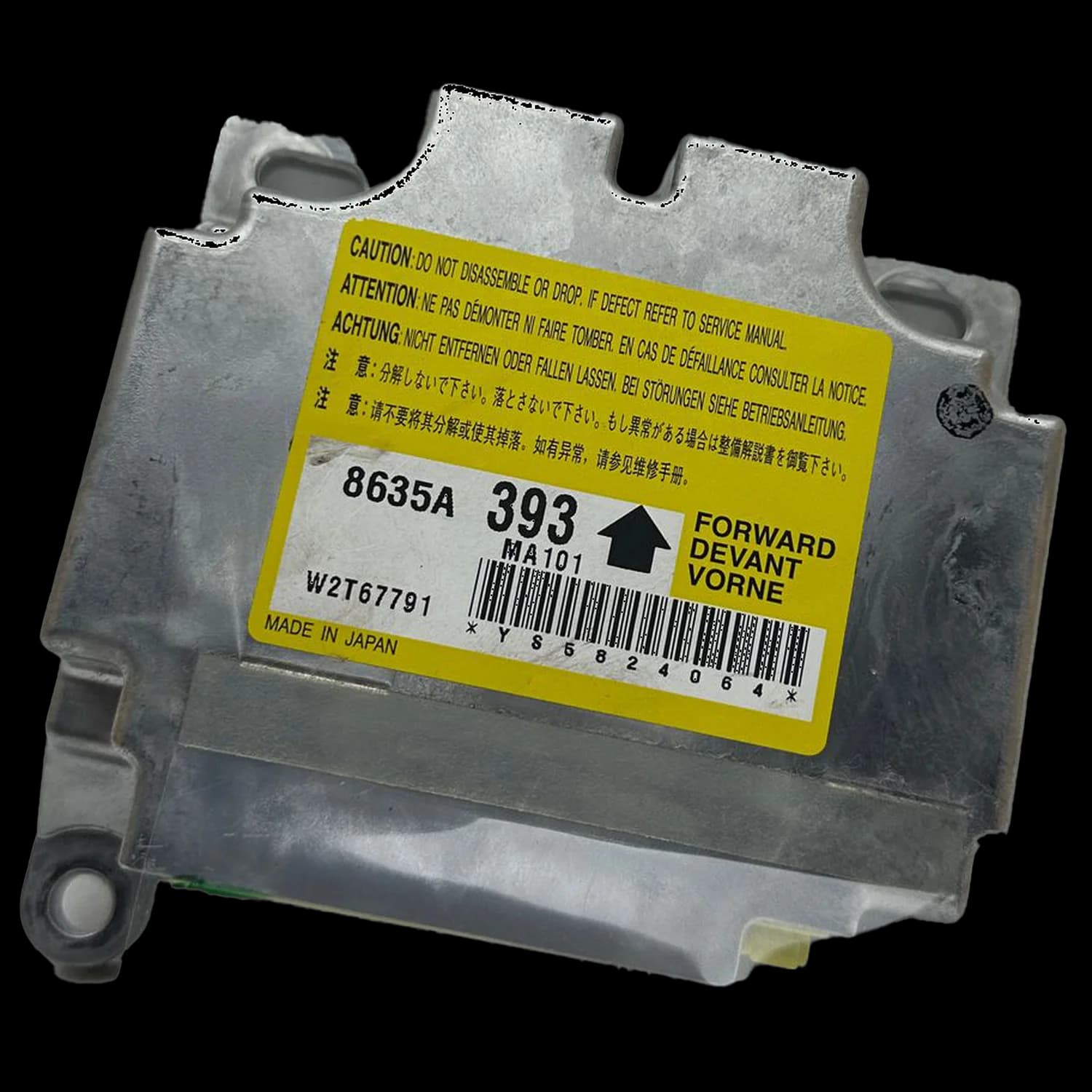 Sterownik poduszek powietrznych 8635A393, Etykieta