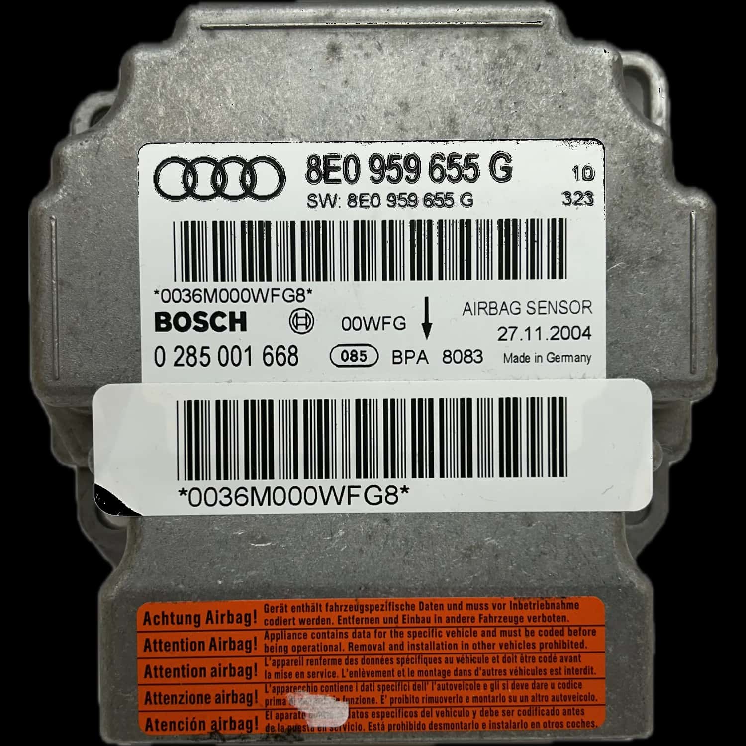 Naprawa sterownika poduszek powietrznych Audi A4 B7 8E