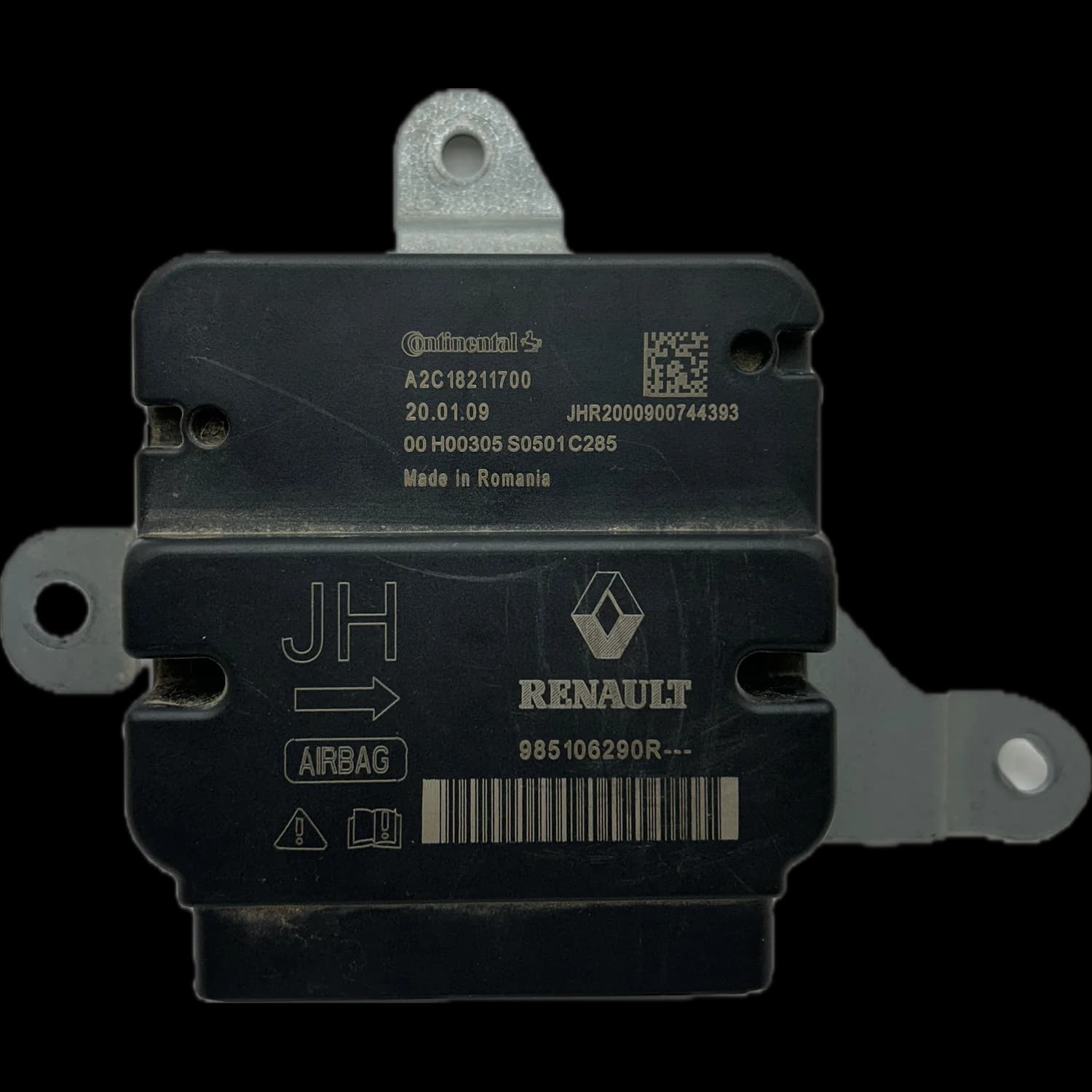 Sterownik poduszek powietrznych 985106290R, Etykieta