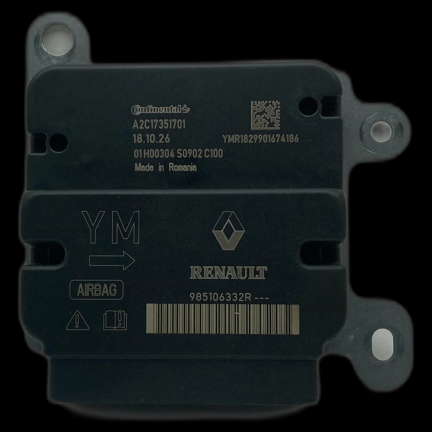 Sterownik poduszek powietrznych 985106332R, Etykieta