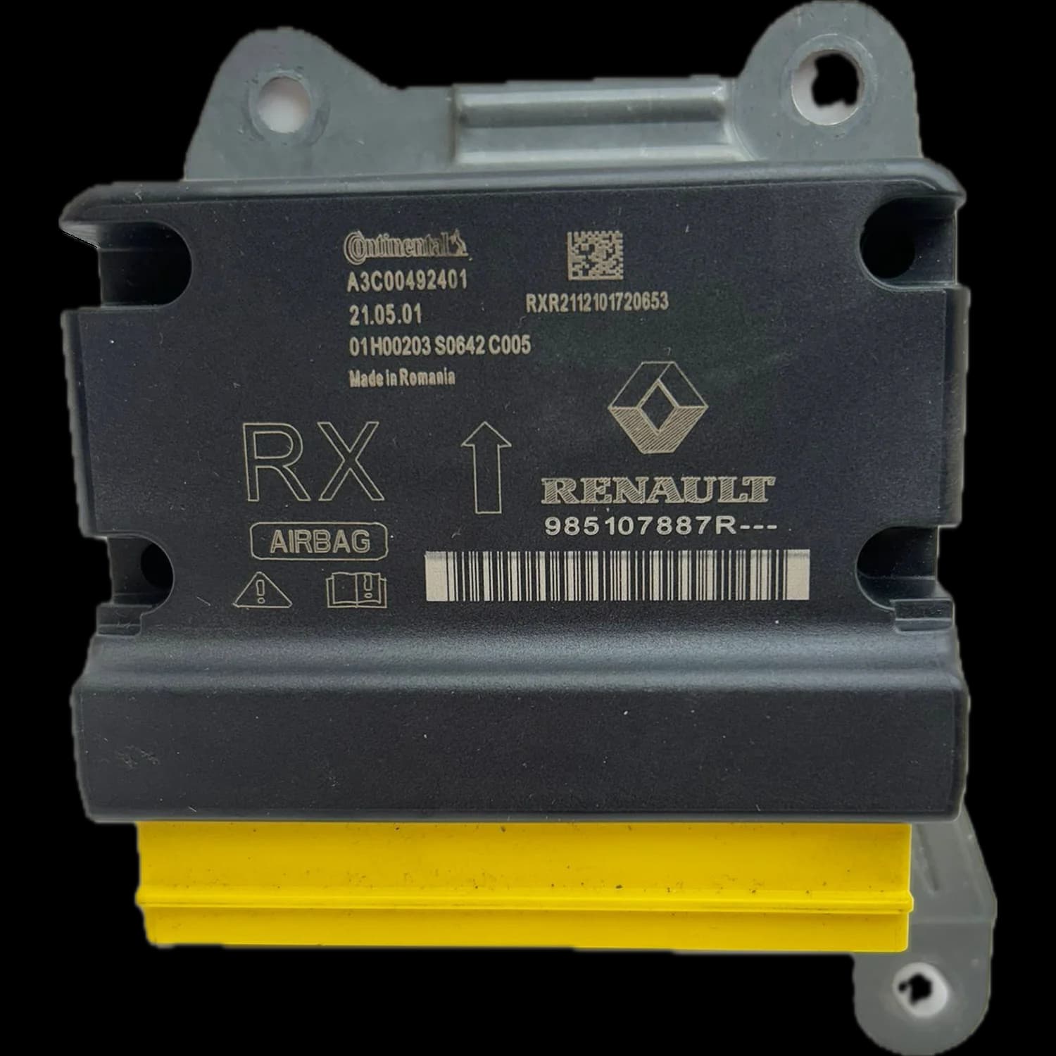 Sterownik poduszek powietrznych 985107887R, Etykieta