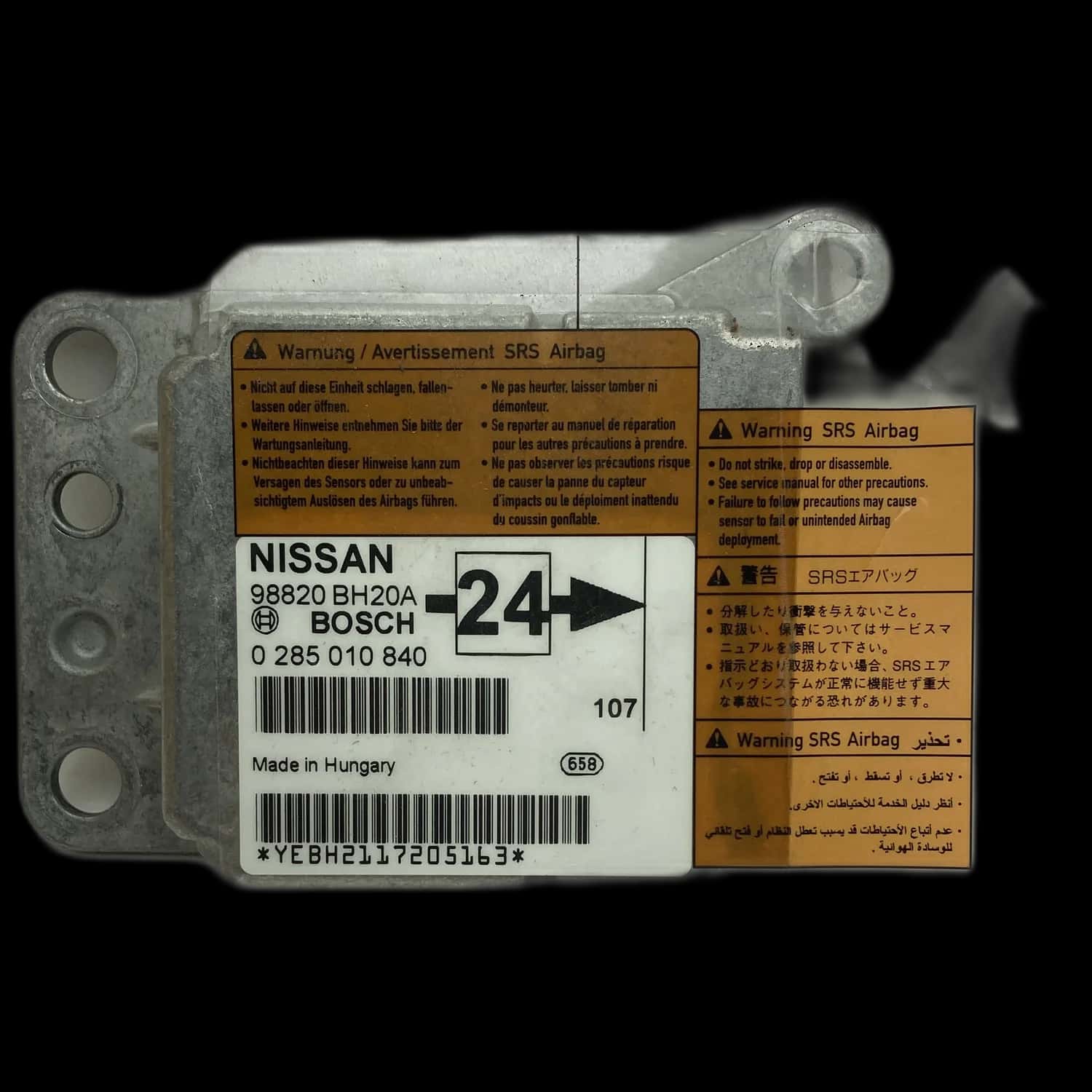 Nissan Note E11 Naprawa sterownika poduszek powietrznych