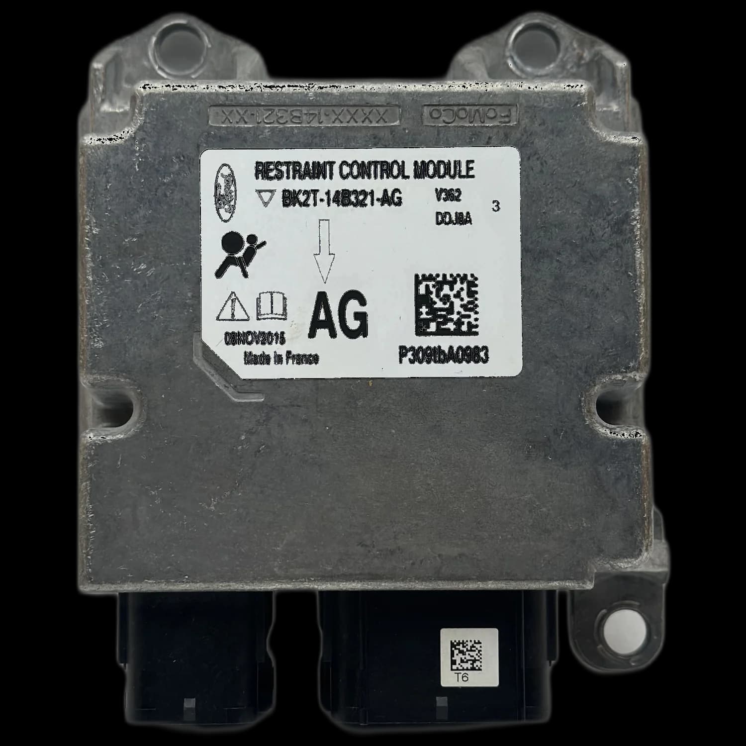 Sterownik poduszek powietrznych BK2T-14B321-AG, Etykieta
