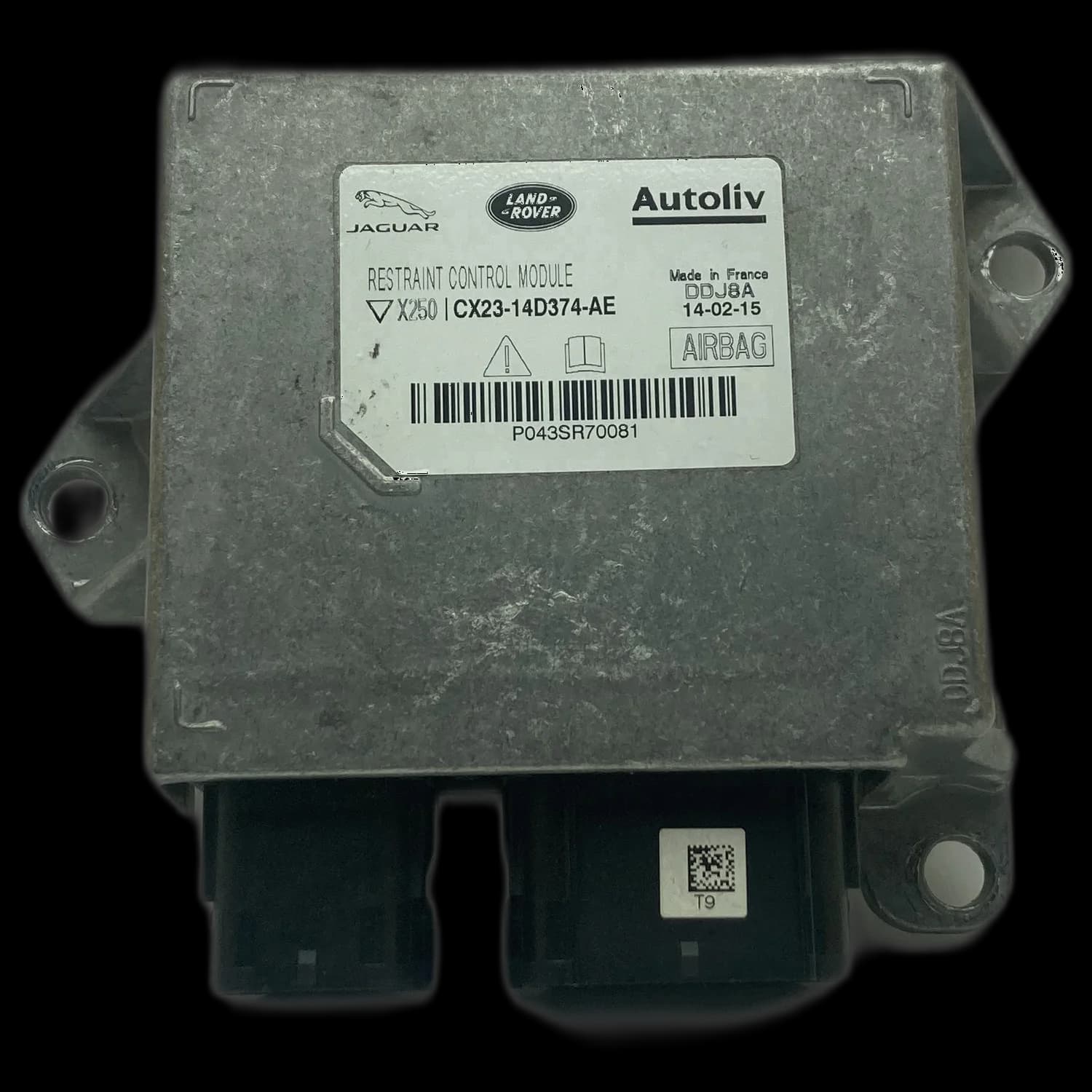 Sterownik poduszek powietrznych CX23-14D374-AE, Etykieta