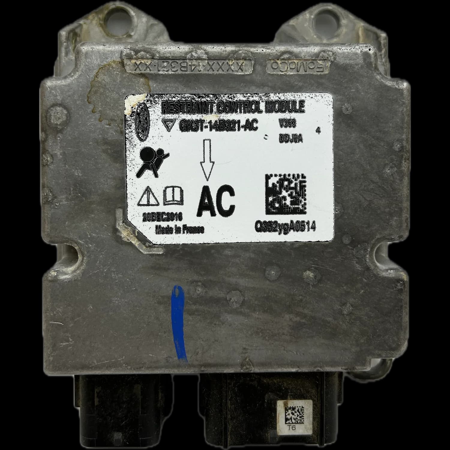 Sterownik poduszek powietrznych GK3T-14B321-AC, Etykieta