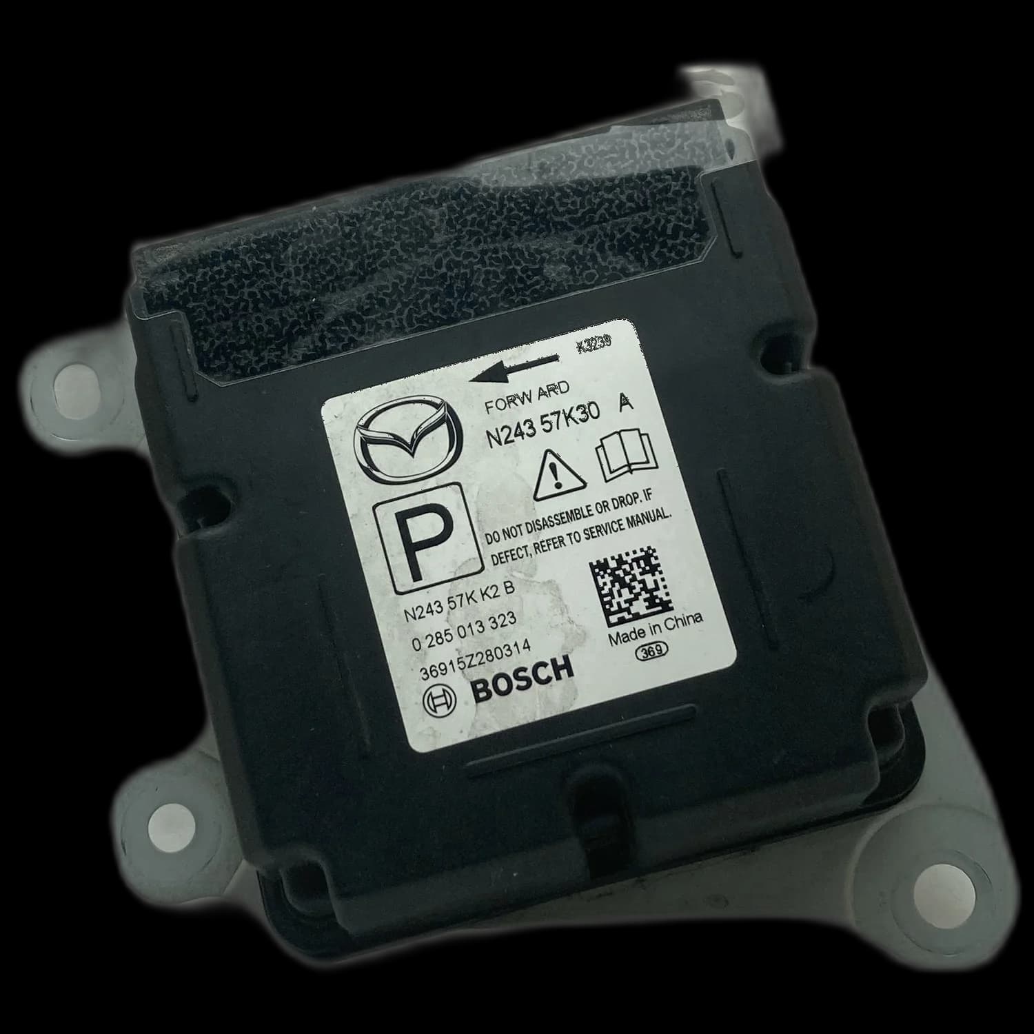 Sterownik poduszek powietrznych N243 57K30 A, Etykieta